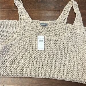 Aerie Beige Knit Tank Top